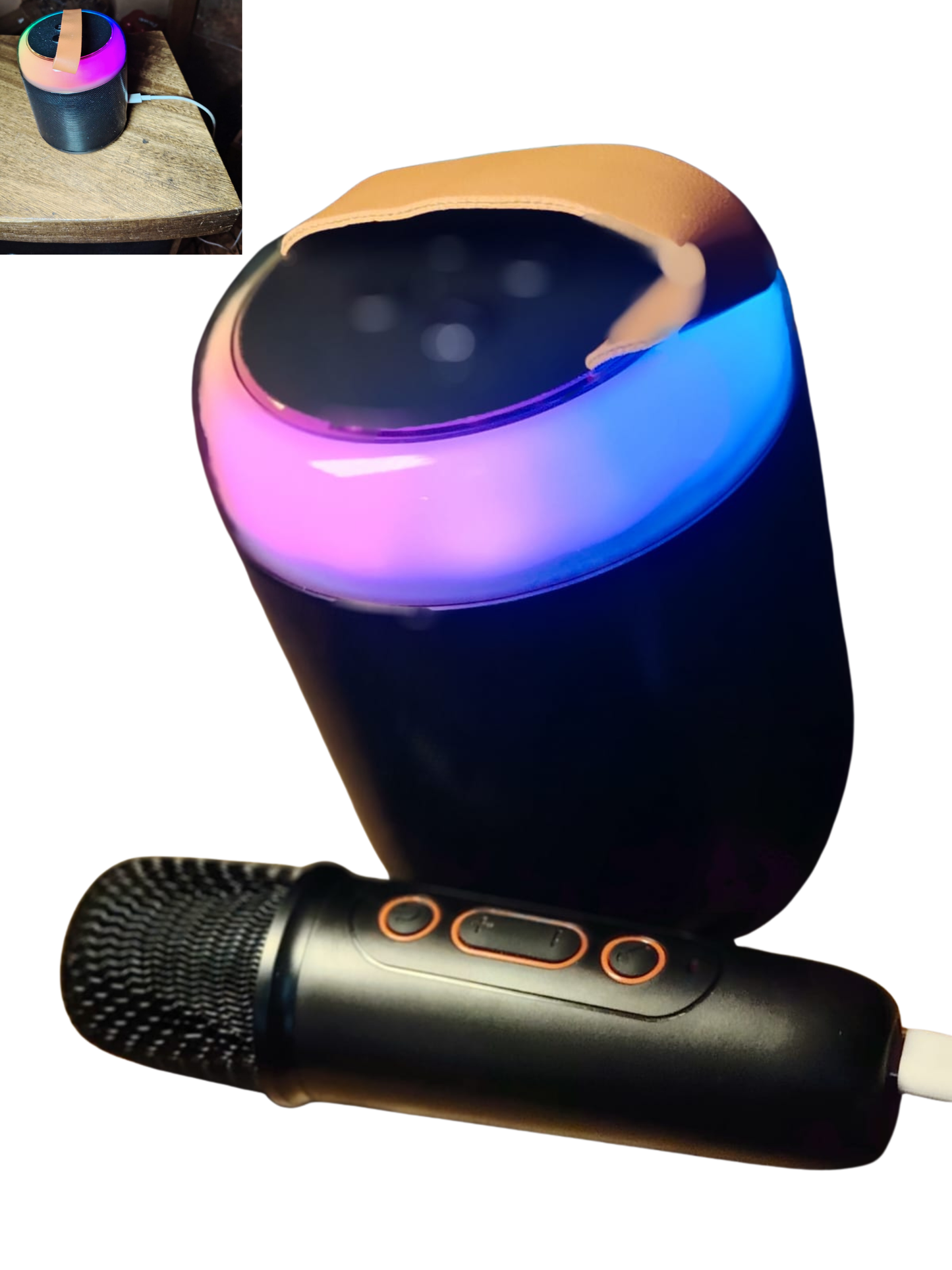 Parlante Karaoke Con Micrófono (Bluetooth)